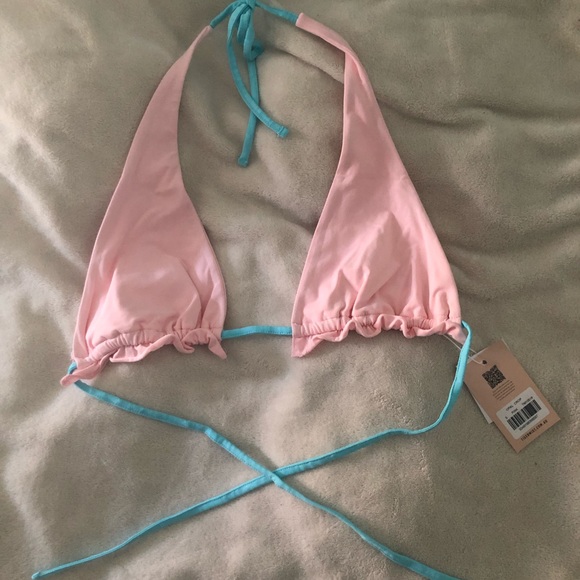 Tiger Mist pink crop top - Picture 3 of 4